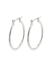 PILGRIM Silver Layla Creole Hoop Plated Earrings - Image 3 of 3