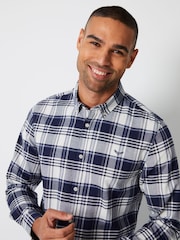 Threadbare White 100% Cotton Long Sleeve Check Shirt - Image 4 of 4