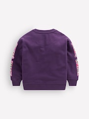 Boden Purple Bobbie Skeleton Appliqué Sweatshirt - Image 3 of 3