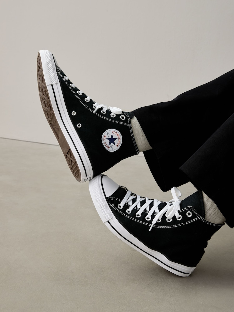Converse Black Chuck Taylor All Star High Trainers - Image 3 of 9