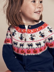 Boden Edie Halloween Fair Isle Cardigan - Larawan 2 ng 4