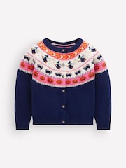 Boden Edie Halloween Fair Isle Cardigan - Larawan 4 ng 4