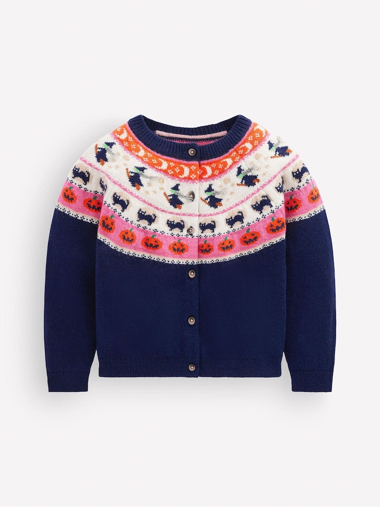 Boden Edie Halloween Fair Isle Cardigan - Larawan 4 ng 4 Boden Edie Halloween Fair Isle Cardigan - Larawan 4 ng 4
