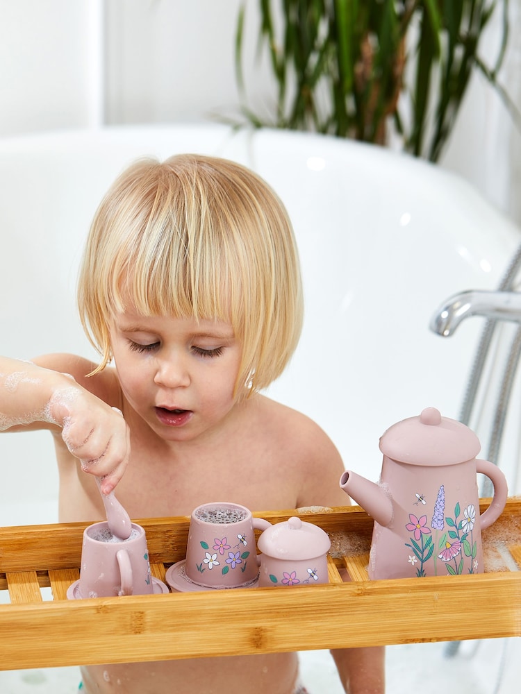 JoJo Maman Bébé Pretty Silicone Bath Toy Teaset - Image 1 of 5