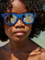 Blue Preppy Style Sunglasses - Image 1 of 4
