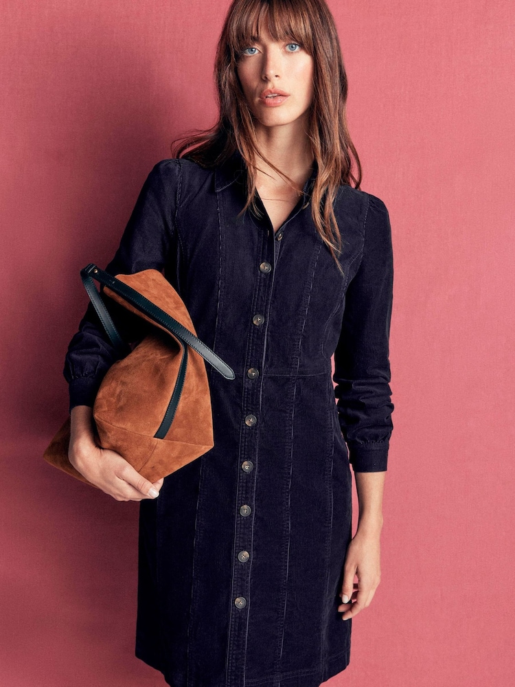Boden Blue Rhoda Cord Short Dress - Image 1 of 5