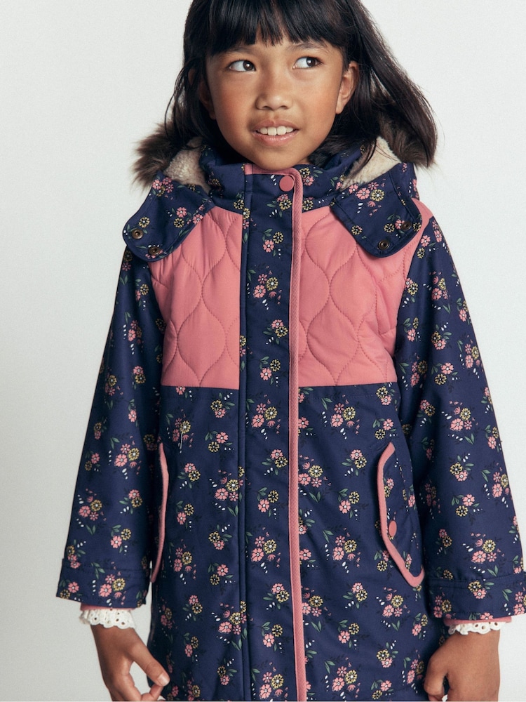 Boden Blue Joni Quilted Parka Coat - Image 1 of 10 Boden Blue Joni Quilted Parka Coat - Image 1 of 10