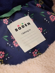 Boden Blue Joni Quilted Parka Coat - Image 9 of 10