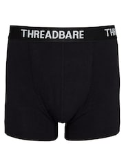 Threadbare Black/Grey Hipster Boxers 5 Packs - Image 2 of 6