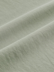 Sage Green Garment Dye Heavyweight Relaxed 100% Cotton T-Shirt - Image 8 of 8