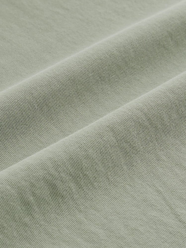 Sage Green Garment Dye Heavyweight Relaxed 100% Cotton T-Shirt - Image 8 of 8