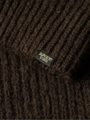 Superdry Brown Knnitted Roll Neck Jumper Dress - Image 6 of 6