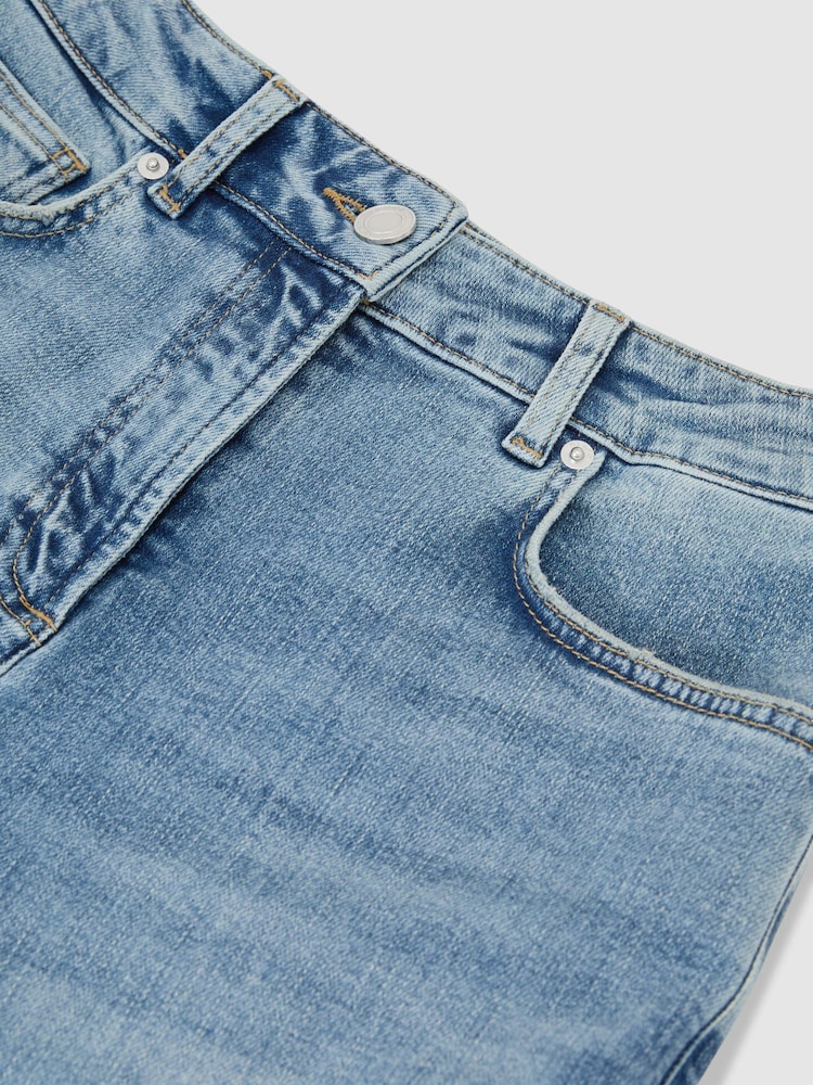 Reiss Light Blue Isabel Slim-Leg Mid-Rise Jeans - Image 5 of 5 Reiss Light Blue Isabel Slim-Leg Mid-Rise Jeans - Image 5 of 5