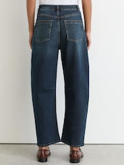Reiss Antique Mid Blue Levitt Barrel-Leg Jeans - Image 5 of 6