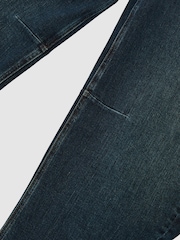 Reiss Antique Mid Blue Levitt Barrel-Leg Jeans - Image 6 of 6