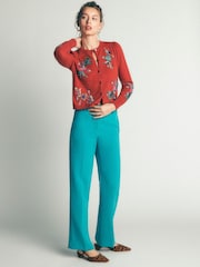 Boden Brown Ria Embellished Knit Cardigan - Image 3 of 6
