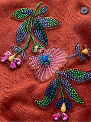 Boden Brown Ria Embellished Knit Cardigan - Image 6 of 6
