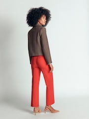 Boden Brown Branscombe Wool Bow Jacket - Image 3 of 5