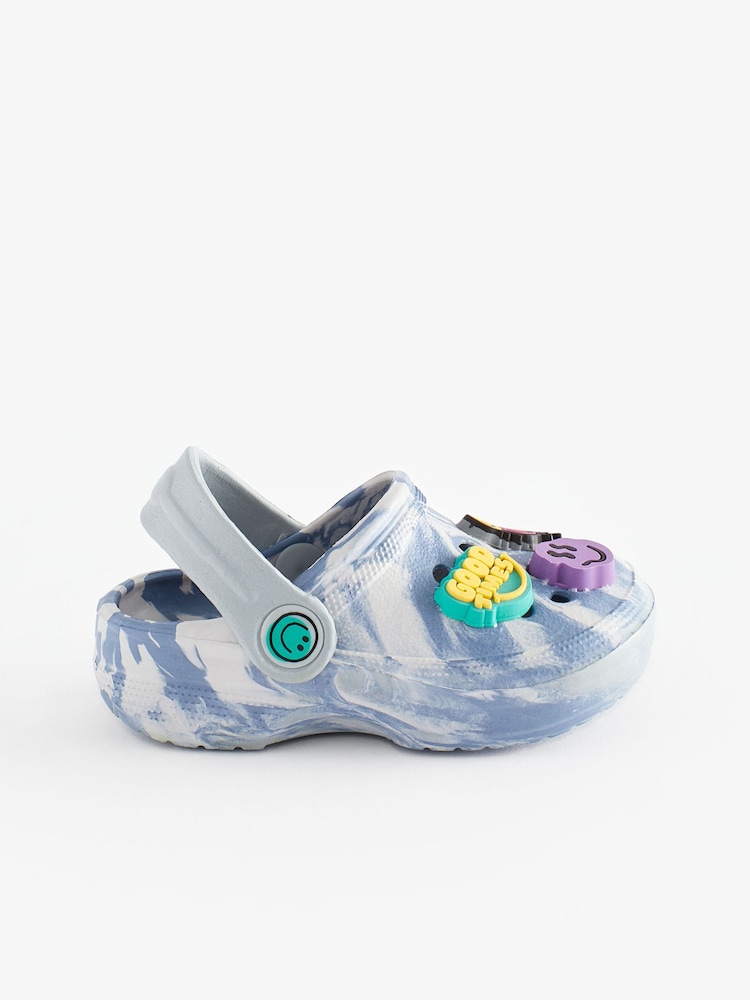 Grey Marble Smile Clogs - Image 2 of 6