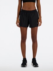 New Balance Black Womens Sport Essentials 2-in-1 3" Shorts - Image 3 of 5