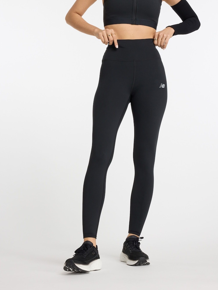 New Balance Black Harmony High Rise 27inch Leggings - Image 1 of 9