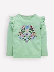 Boden Green Long Sleeve Superstitch T-Shirt - Image 1 of 3