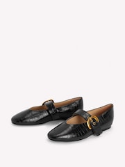 Boden Black Kylie Flat Buckle Mary Janes Shoes - Image 4 of 6