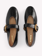 Boden Black Kylie Flat Buckle Mary Janes Shoes - Image 6 of 6