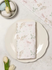 Avalon Home Set of 2 Bunnies and Bows Napkins - Imagen 1 de 1