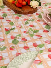 Avalon Home Red Strawberry Picnic Tablecloth - Image 2 of 6