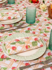 Avalon Home Red Strawberry Picnic Tablecloth - Image 3 of 6