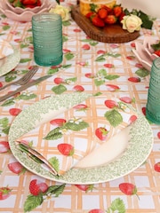 Avalon Home Red Strawberry Picnic Tablecloth - Image 5 of 6