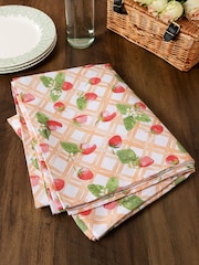 Avalon Home Red Strawberry Picnic Tablecloth - Image 6 of 6