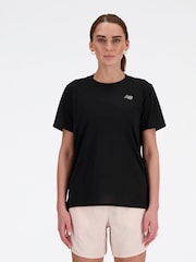 New Balance Black Womens Essentials T-Shirt - Image 1 of 4