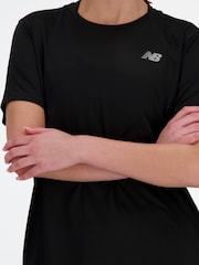 New Balance Black Womens Essentials T-Shirt - Image 3 of 4
