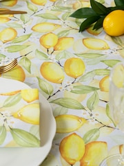 Avalon Home Yellow Summer Lemons Tablecloth - Image 2 of 6