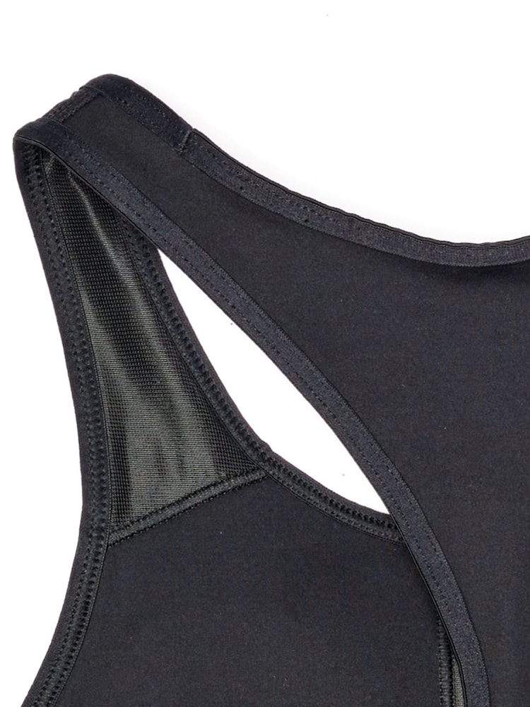 New Balance Black Sleek Medium Spport Sports Bra - Image 3 of 3