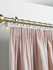 Antique Brass 10 Pack 28mm Diameter Metal Curtain Pole Rings - Image 1 of 3