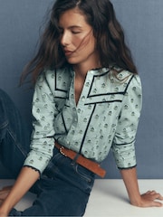 Boden Carmen レーストリム コットン ブラウス - 画像 5 / 6