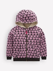 Boden Purple Heart Reversible Borg Hoodie - Image 1 of 3