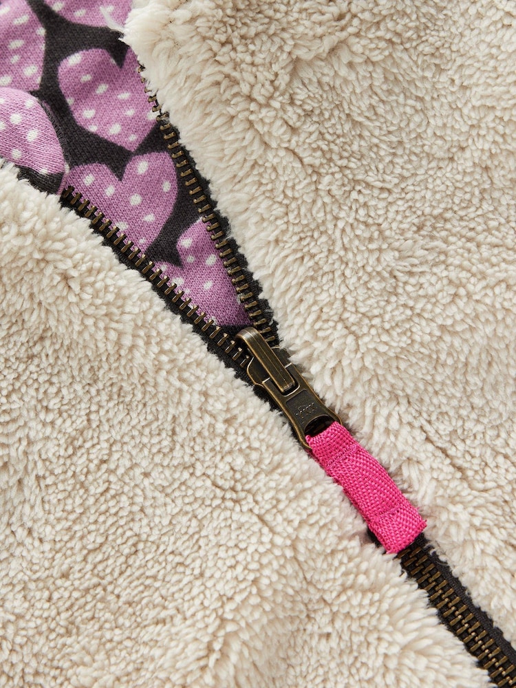 Boden Purple Heart Reversible Borg Hoodie - Image 3 of 3