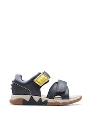 Clarks Blue Spiney Step Toddler Sandals - Image 1 of 8