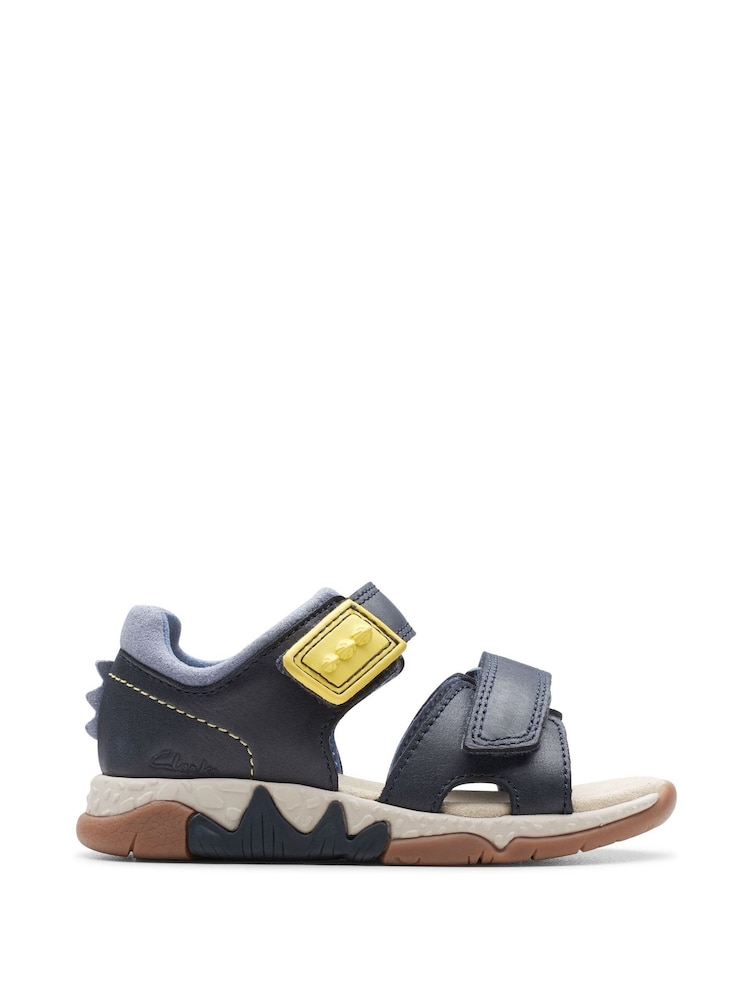 Clarks Blue Spiney Step Toddler Sandals - Image 1 of 8