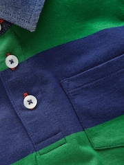 Boden Green Long Sleeve Smart Polo Shirt - Image 4 of 4