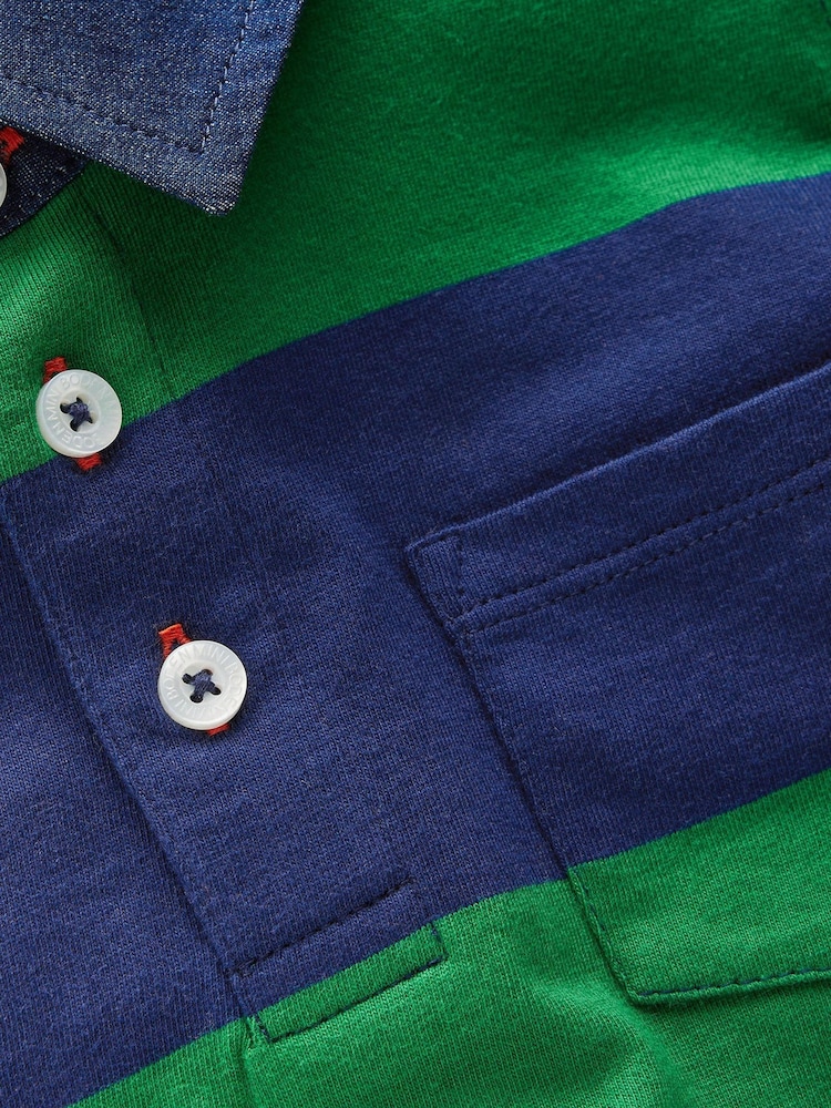 Boden Green Long Sleeve Smart Polo Shirt - Image 4 of 4 Boden Green Long Sleeve Smart Polo Shirt - Image 4 of 4