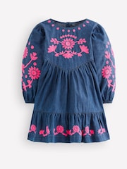 Boden Blue Celia Wing Sleeve Dress - Image 1 of 3