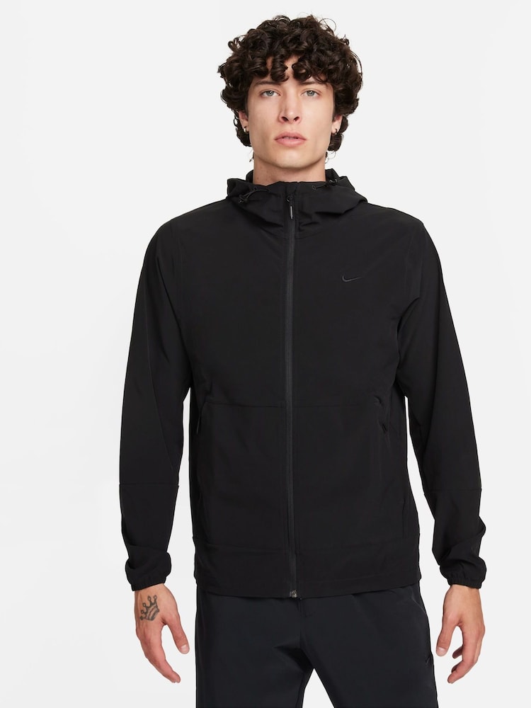 Nike Black Repel Unlimted Hooded Running Jacket - Image 1 of 14