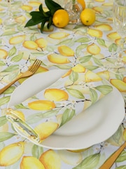 Avalon Home Set of 2 Yellow Summer Lemons Napkins - Image 4 of 6