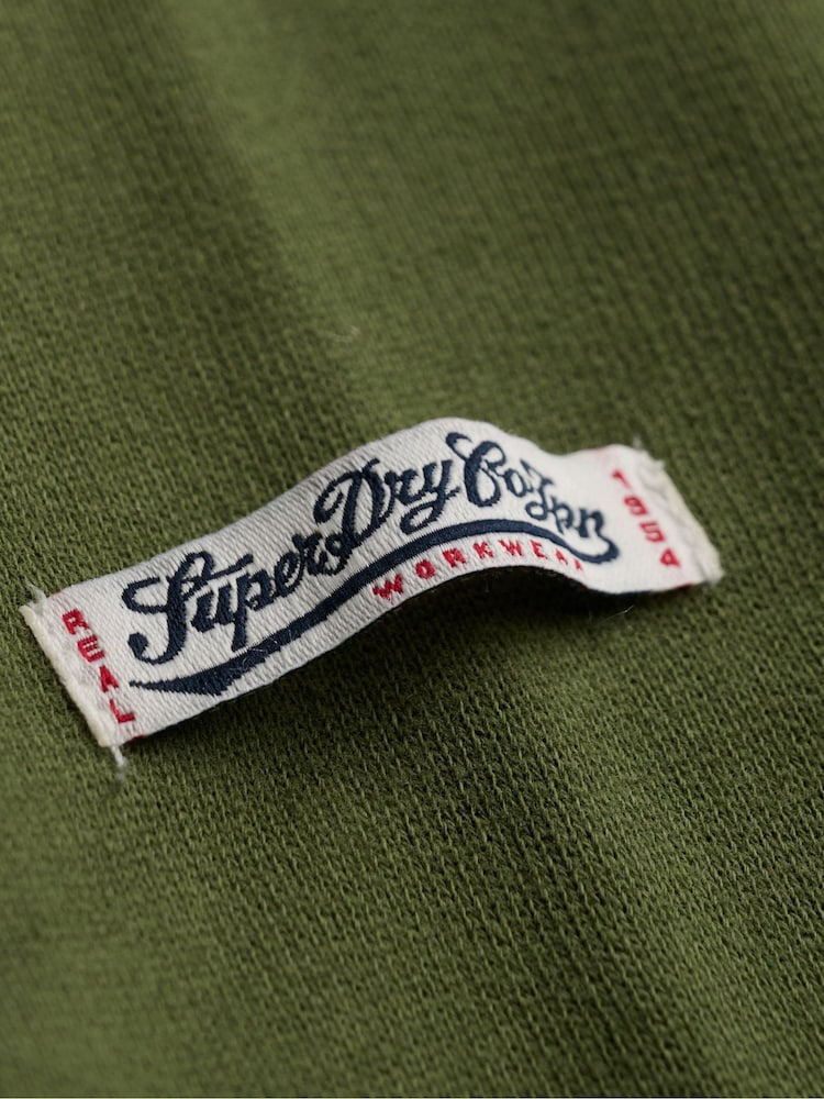 Superdry Green Vintage Script Hoodie - Image 7 of 7 Superdry Green Vintage Script Hoodie - Image 7 of 7