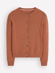 Boden Brown Elsie Cashmere Crew Neck Cardigan - Image 5 of 6